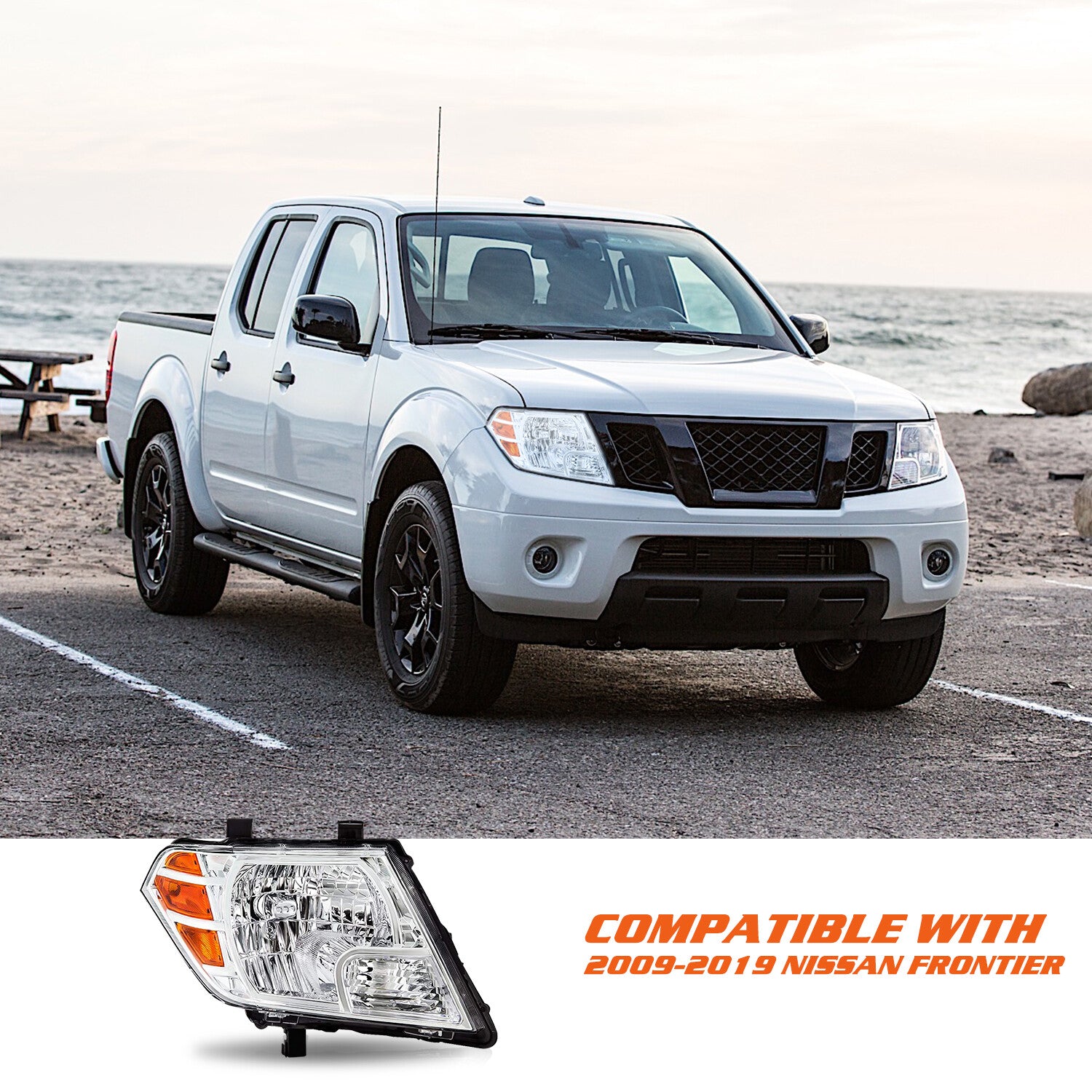For 2009-2020 2021 Nissan Frontier Truck Right Passenger Side Headlight Headlamp