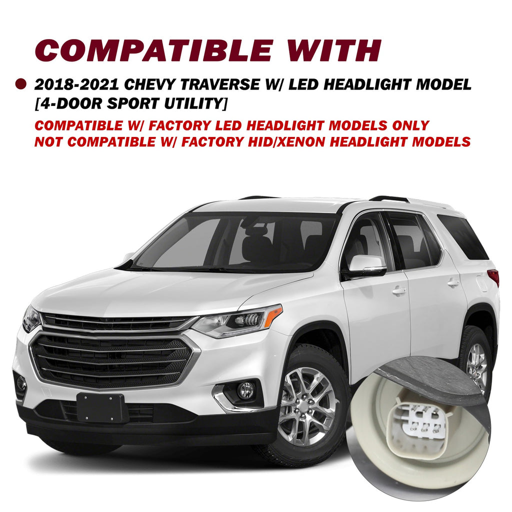 [FULL LED] For 2018-2021 Chevy Traverse Driver Side Headlight Assembly LH