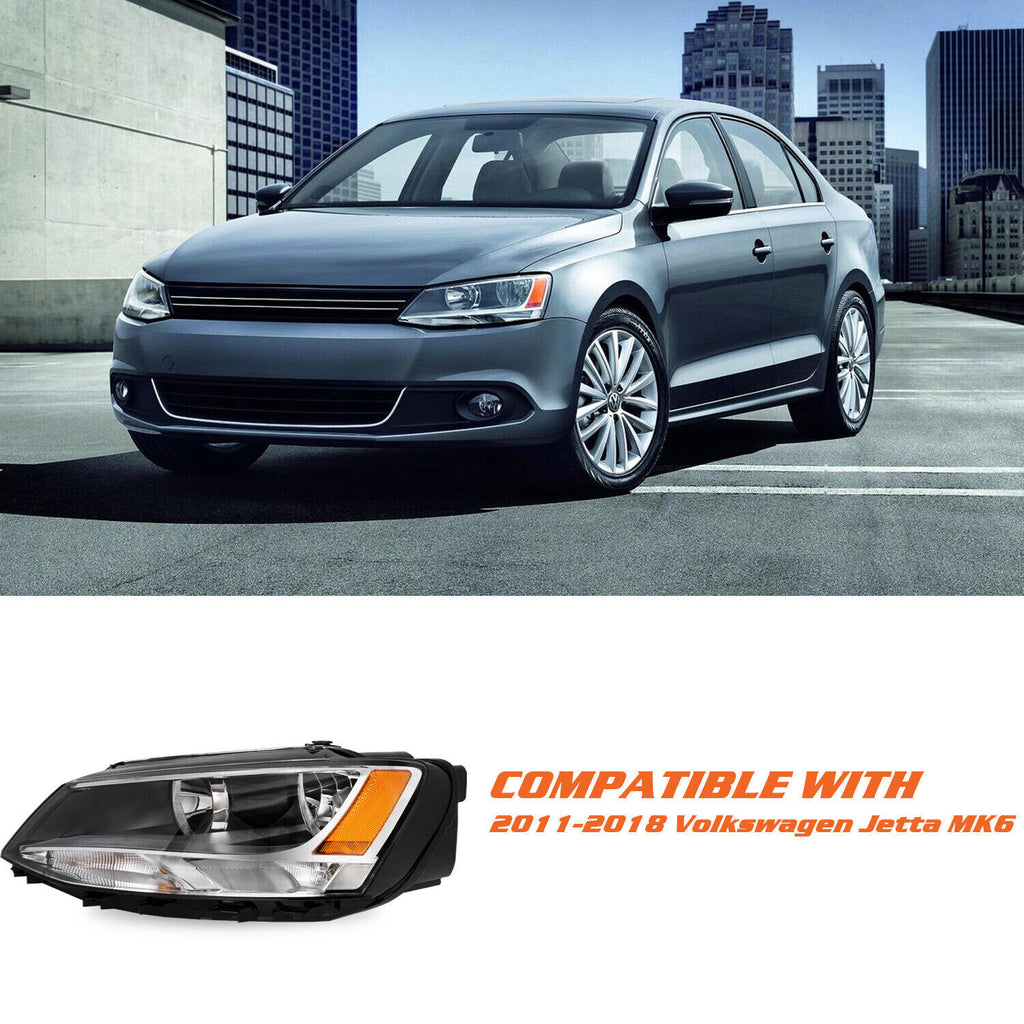 For 2011-2018 Volkswagen Jetta Headlamp Halogen Left Driver side Headlight