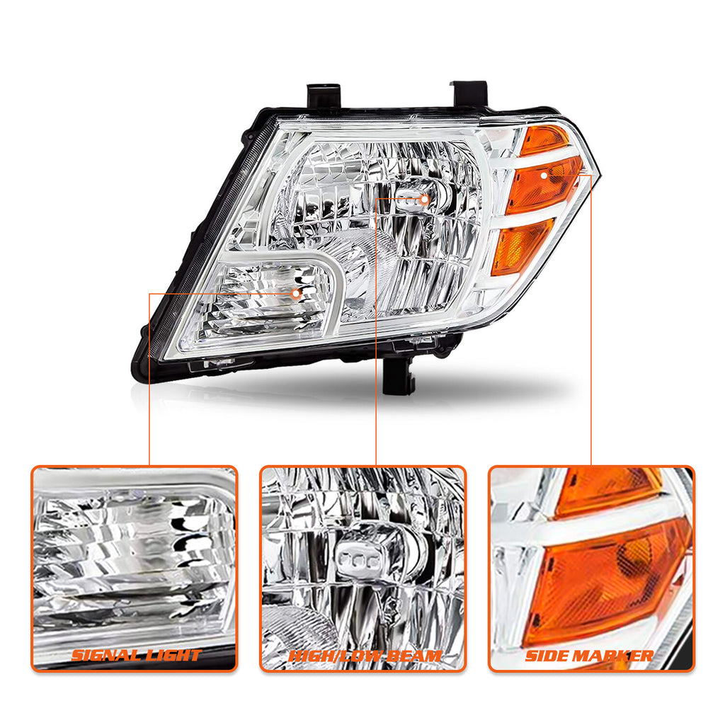For 2009 2020 2021 Nissan Frontier 4Dr Truck Left Driver Side Headlight Headlamp