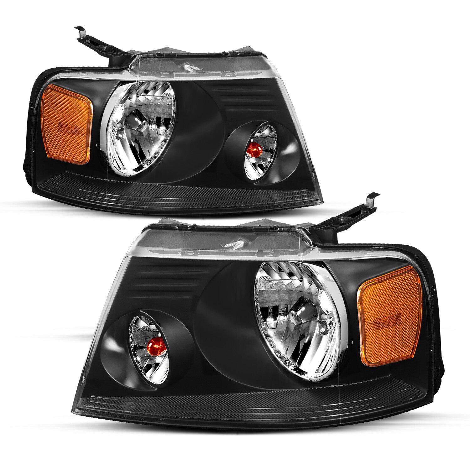 FOR 2004-2008 FORD F150 06-08 LINCOLN MARK LT HALOGEN HEADLIGHTS LAMPS PAIR