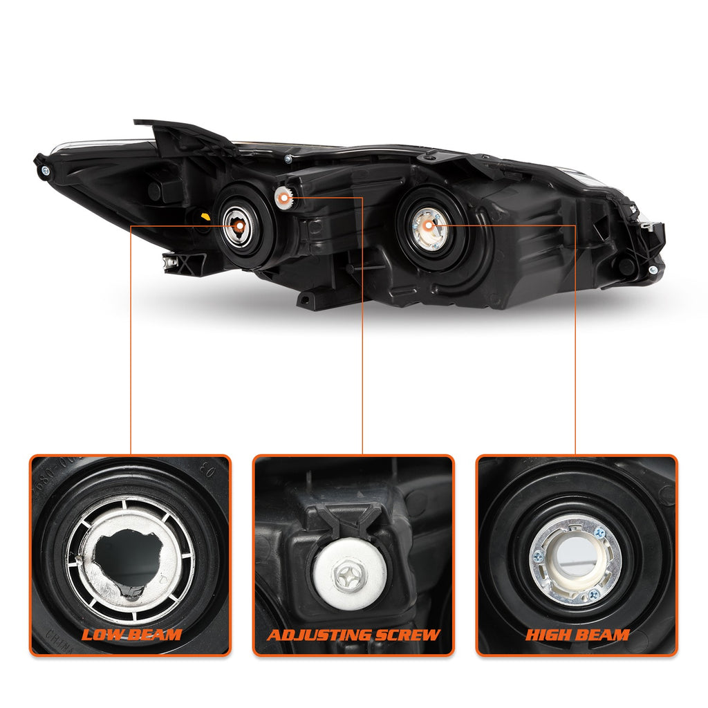 Headlights Headlamp For 2015 2016 2017 Toyota Camry LE SE XLE XSE Projector Pair